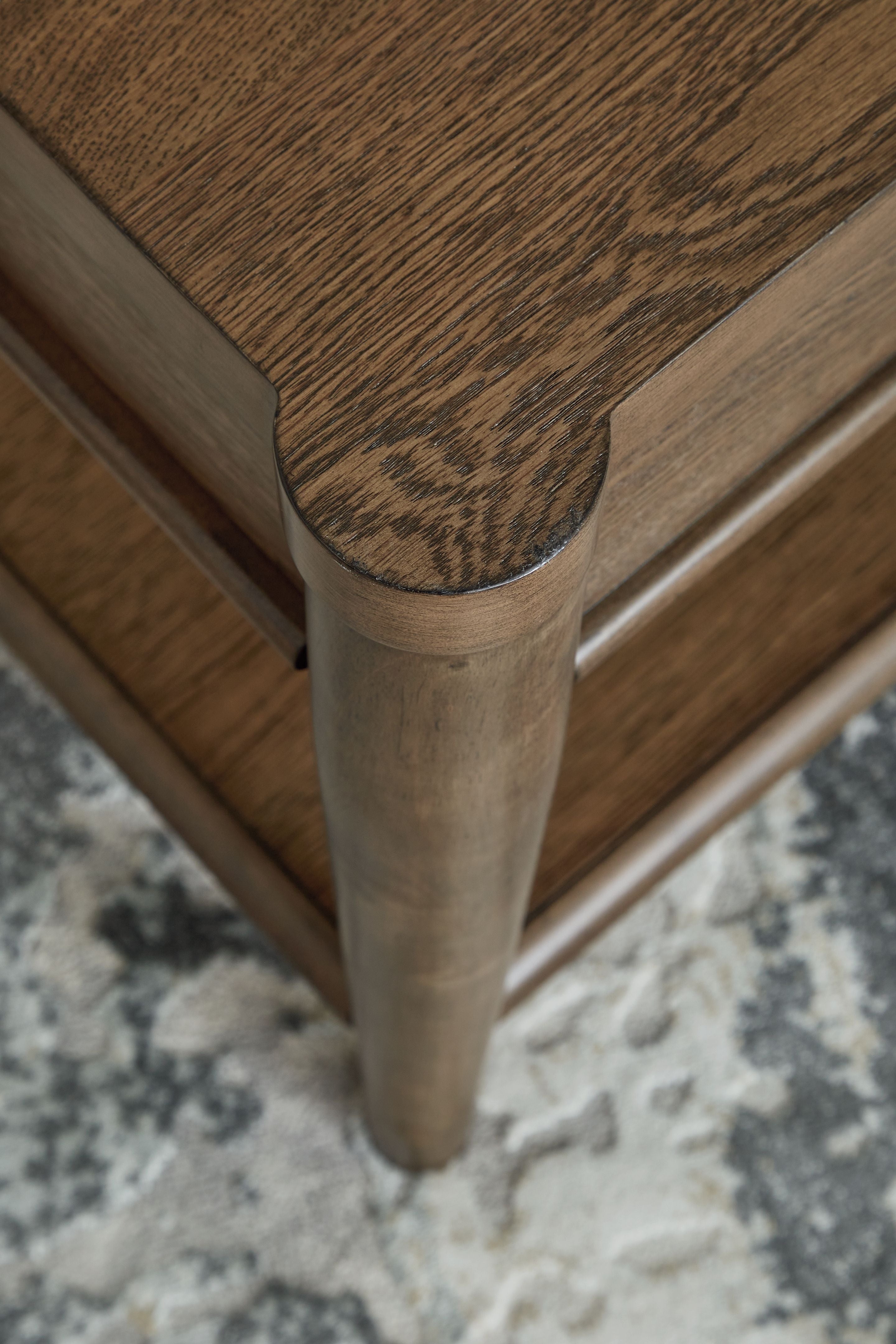 Roanhowe - Brown - Rectangular End Table - 5th Avenue Furniture