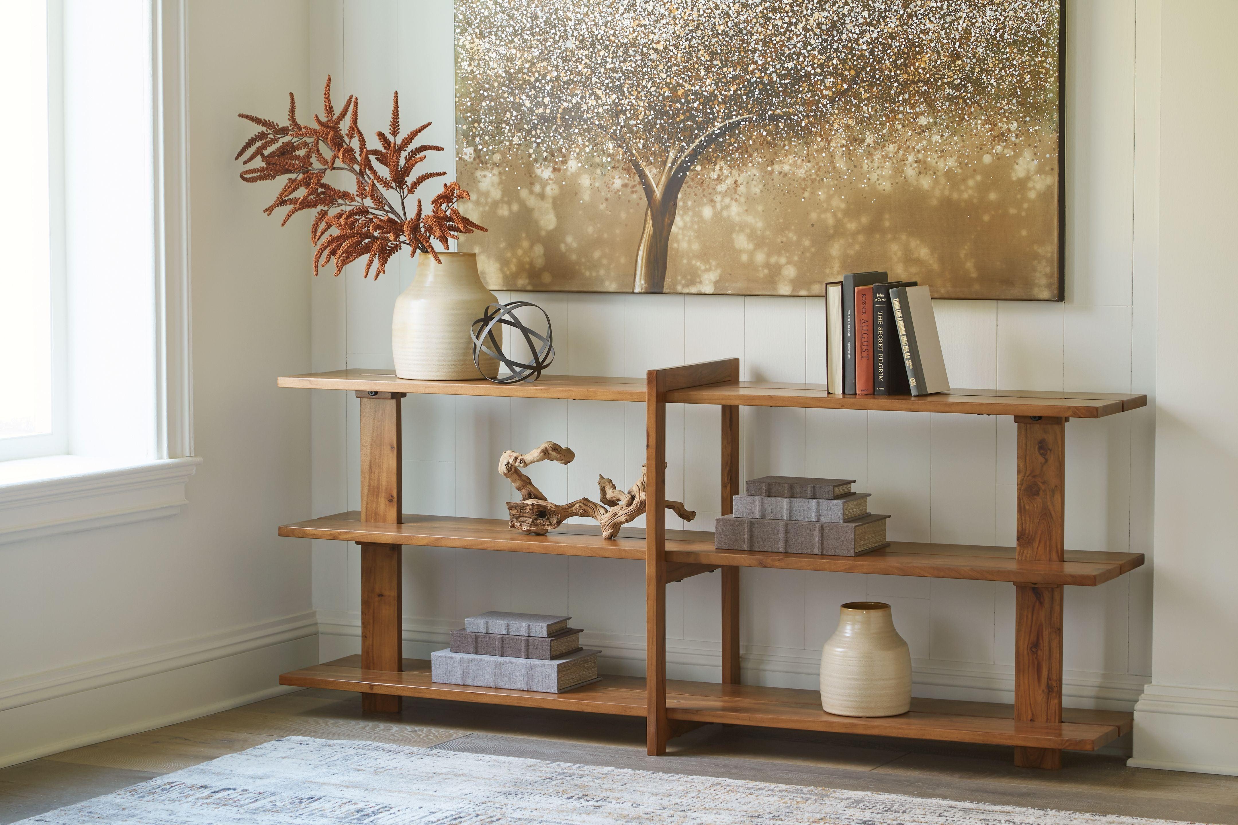 Signature Design by Ashley® - Fayemour - Brown - Console Sofa Table - 5th Avenue Furniture