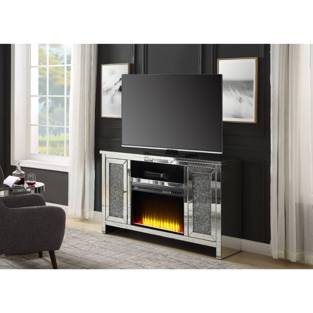 ACME - Noralie - TV Stand w/Fireplace - 5th Avenue Furniture