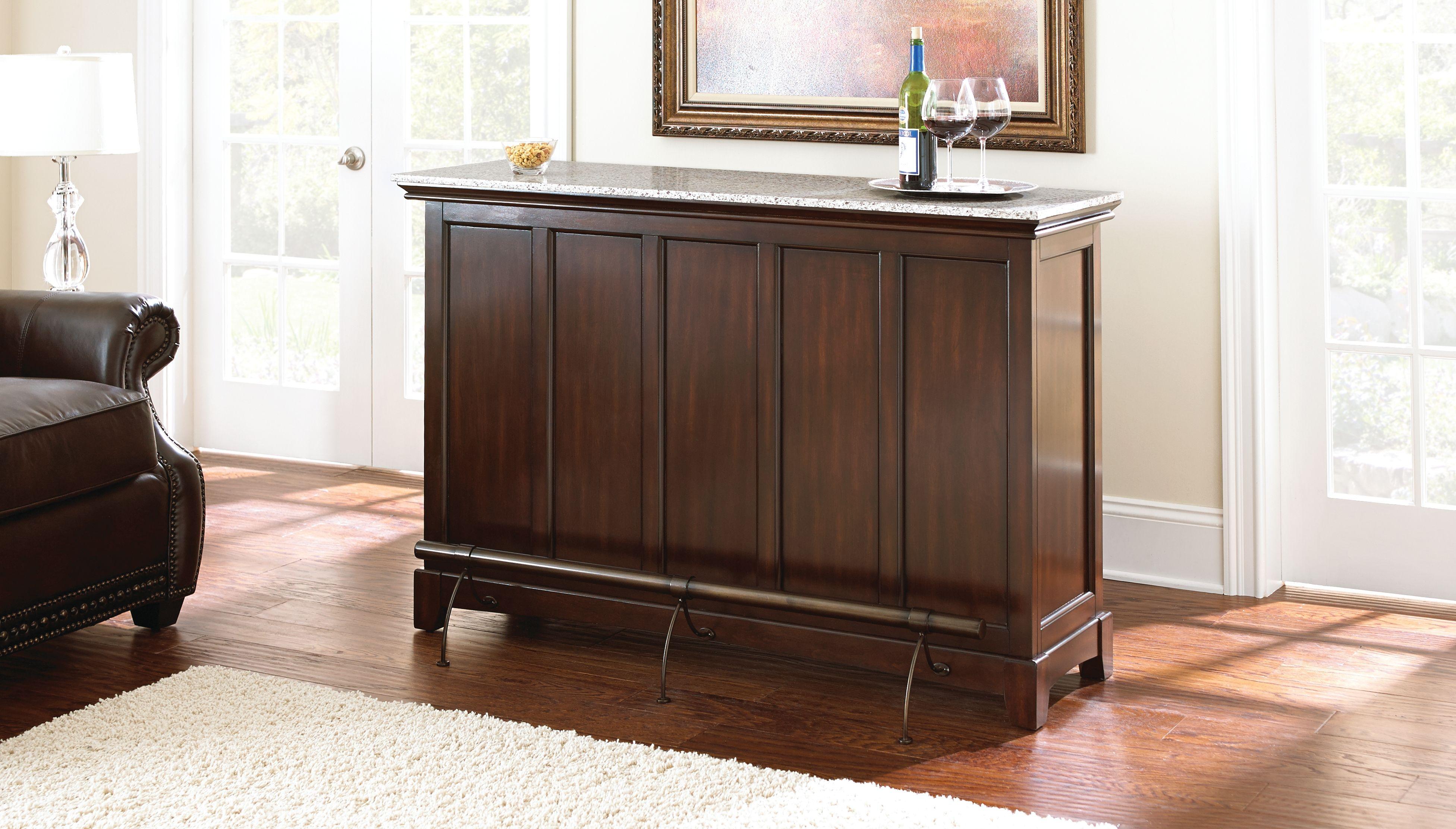 Steve Silver Furniture - Newbury - Silverstone Top Bar Unit - Dark Brown - 5th Avenue Furniture