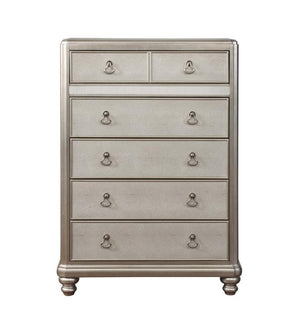 CoasterElevations - Bling Game - 6-Drawer Chest - Metallic Platinum - 5th Avenue Furniture