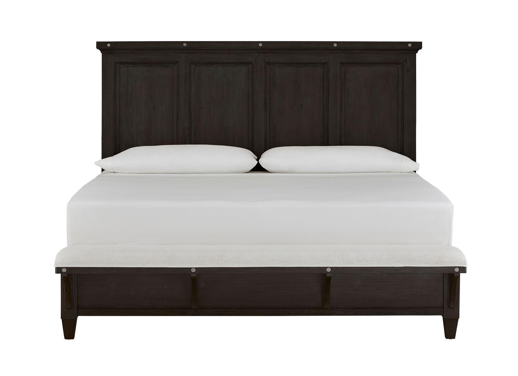 Magnussen Furniture - Sierra - Complete Panel Bed With Upholstered Footboard - 5th Avenue Furniture