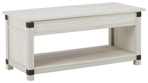 Signature Design by Ashley® - Bayflynn - Whitewash - Rect Lift Top Cocktail Table - 5th Avenue Furniture