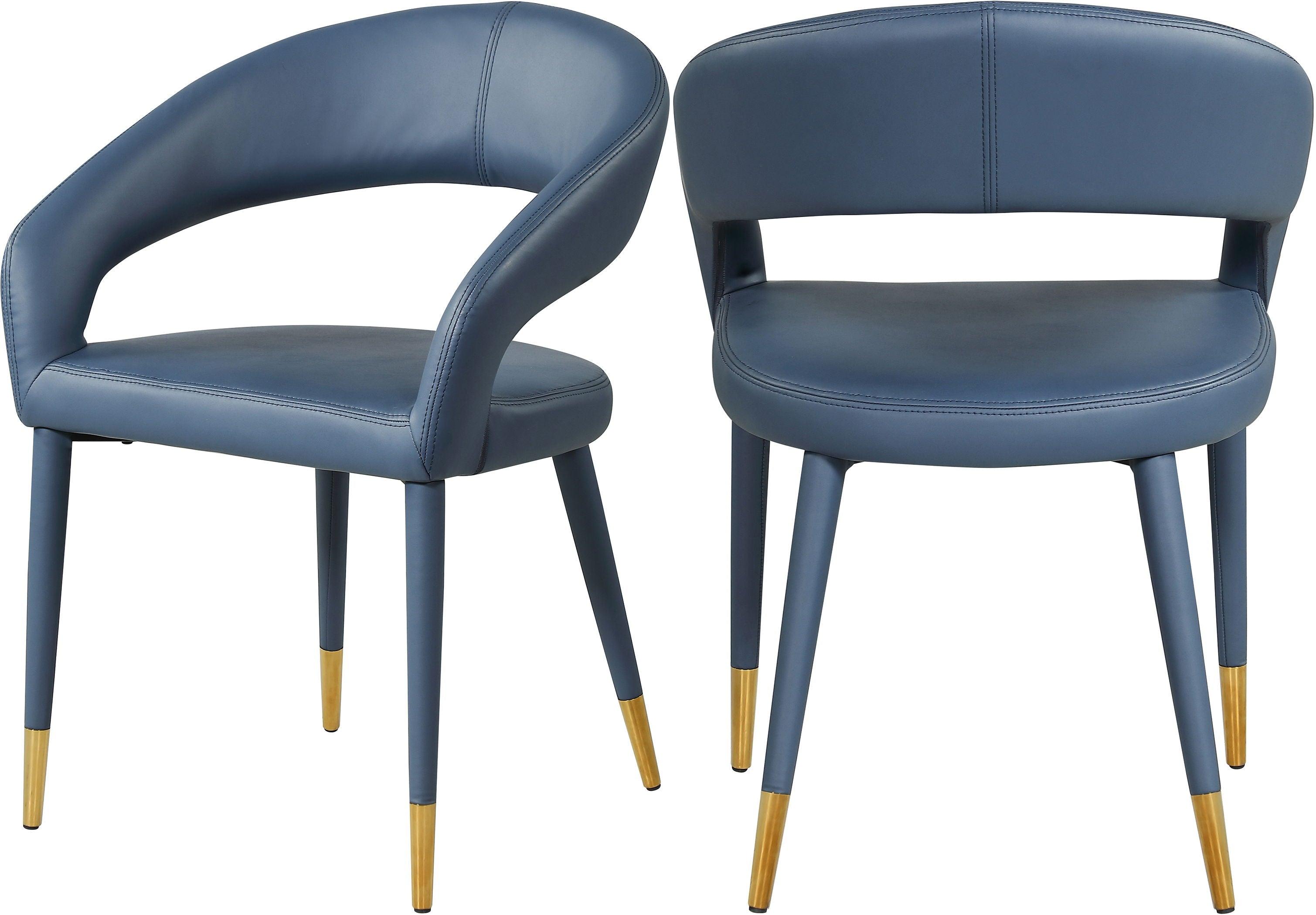 Meridian Furniture - Destiny - Dining Chair - Navy - 5th Avenue Furniture