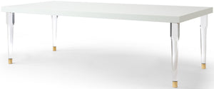 Meridian Furniture - Bethany - Dining Table - White - 5th Avenue Furniture