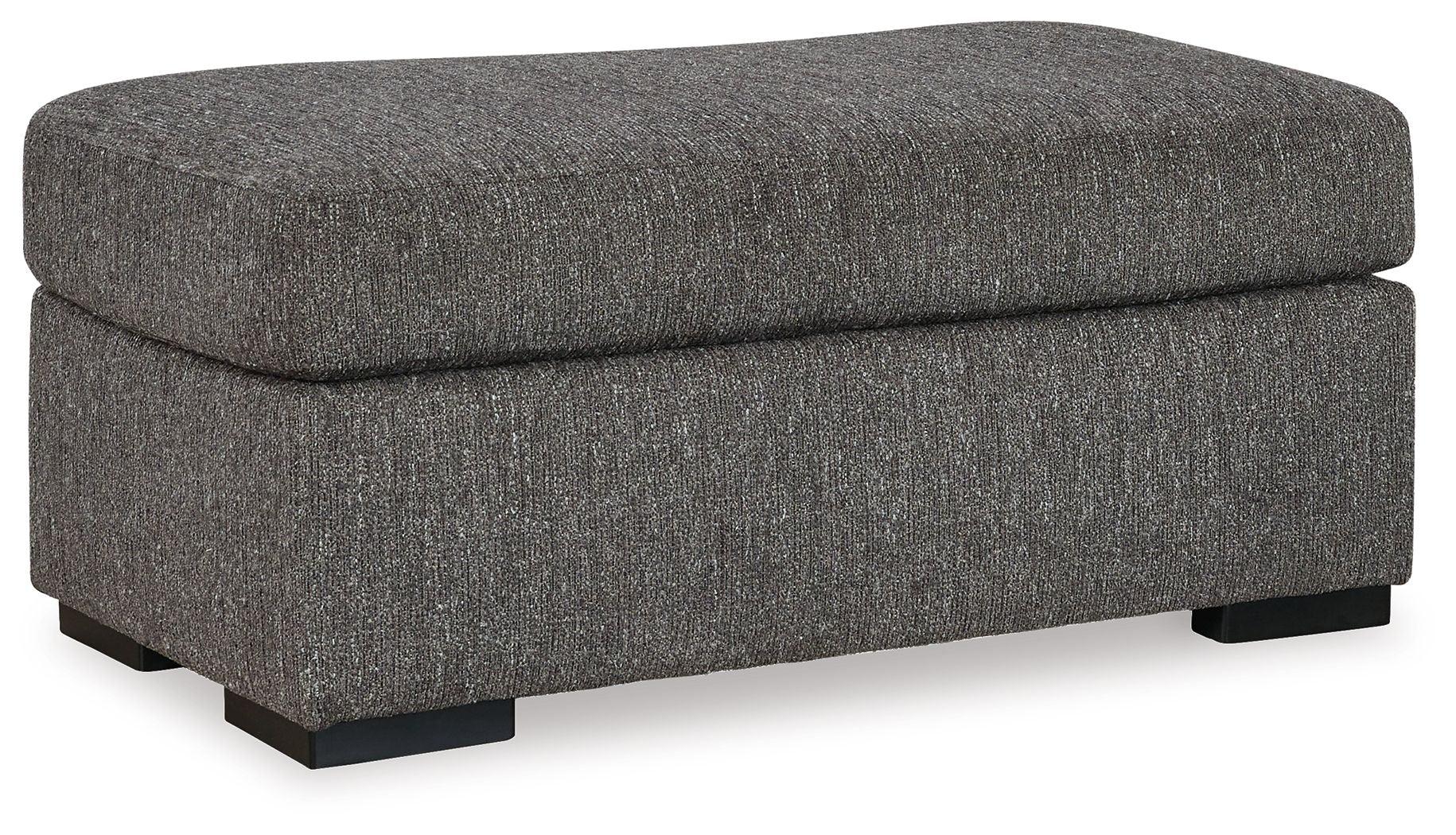 Signature Design by Ashley® - Gardiner - Pewter - Ottoman - 5th Avenue Furniture