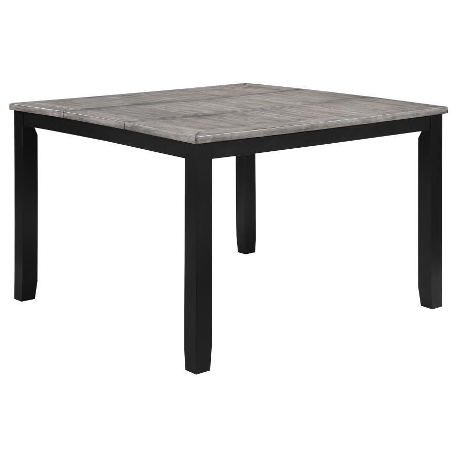 Coaster Fine Furniture - Elodie - Counter Height Dining Table With Extension Leaf - Gray And Black - 5th Avenue Furniture