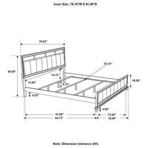 CoasterEveryday - Barzini - Upholstered Panel Bed - 5th Avenue Furniture