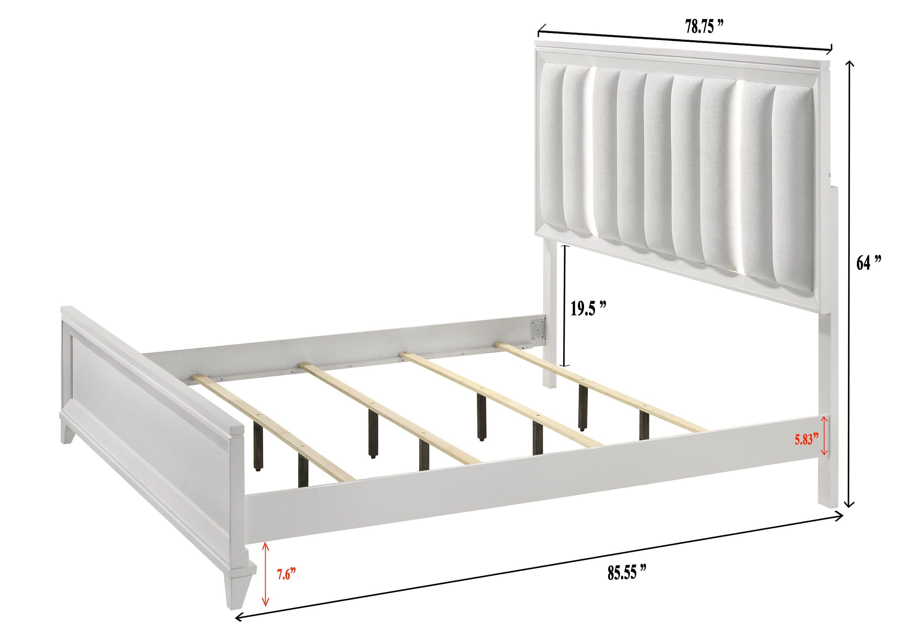 Crown Mark - Cressida - Bed With Slats - 5th Avenue Furniture