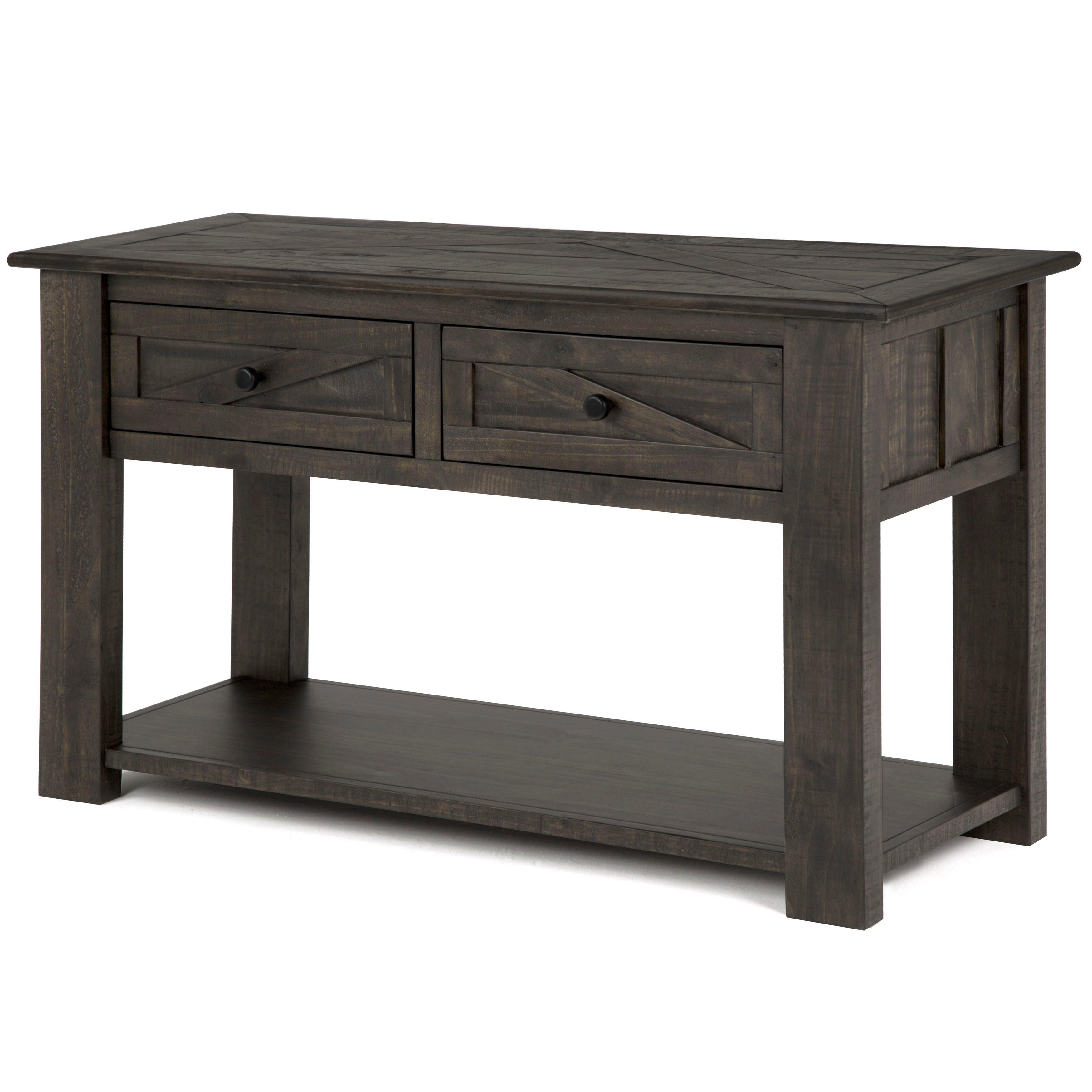 Magnussen Furniture - Garrett - Rectangular Sofa Table - Weathered Charcoal - 5th Avenue Furniture