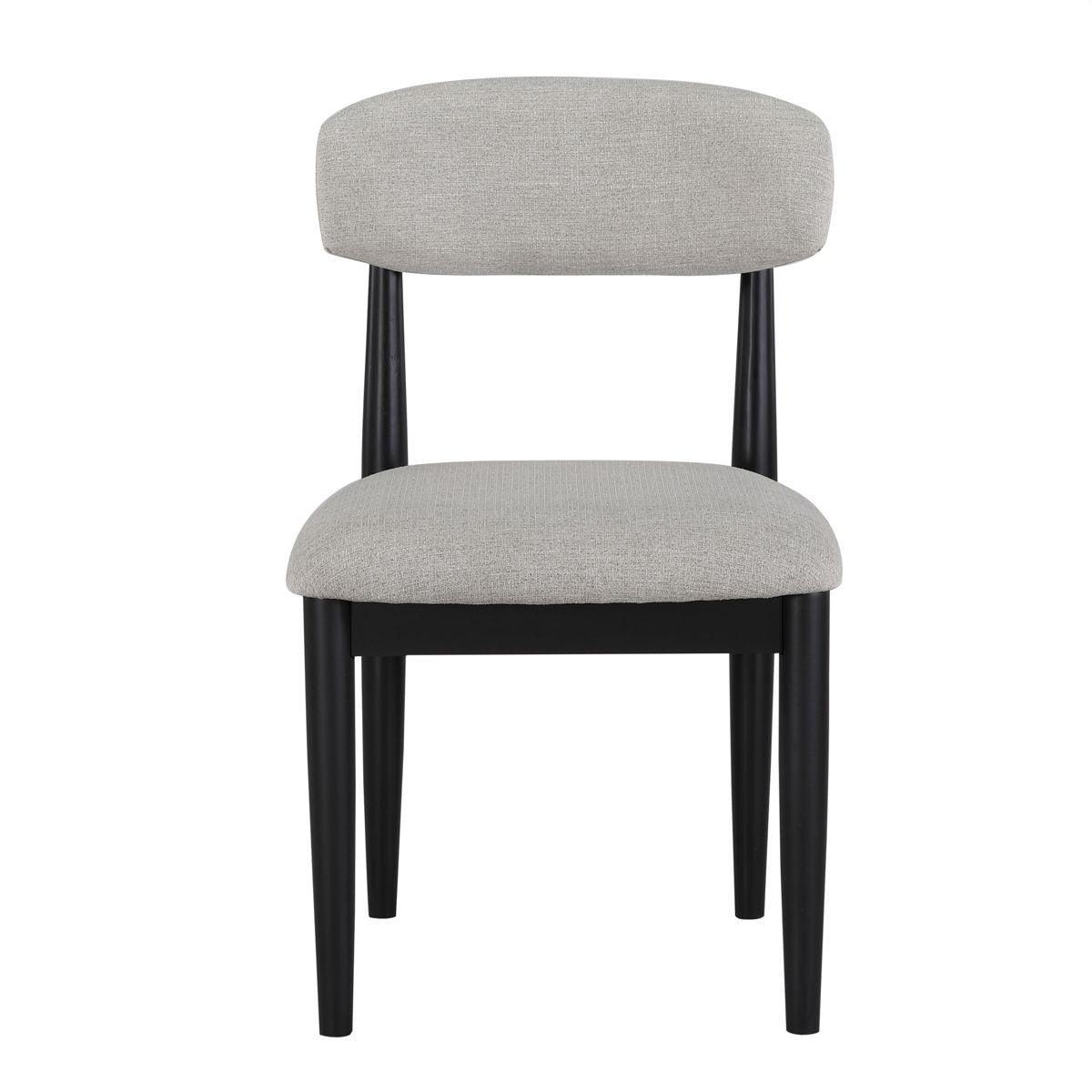 Steve Silver Furniture - Magnolia - Upholstered Side Chair (Set of 2) - Black / Gray - 5th Avenue Furniture