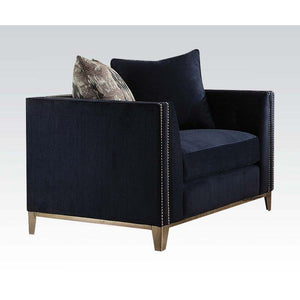 ACME - Phaedra - Chair - Blue Fabric - 5th Avenue Furniture