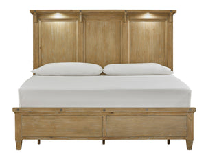 Magnussen Furniture - Lynnfield - Complete Lighted Panel Bed - 5th Avenue Furniture