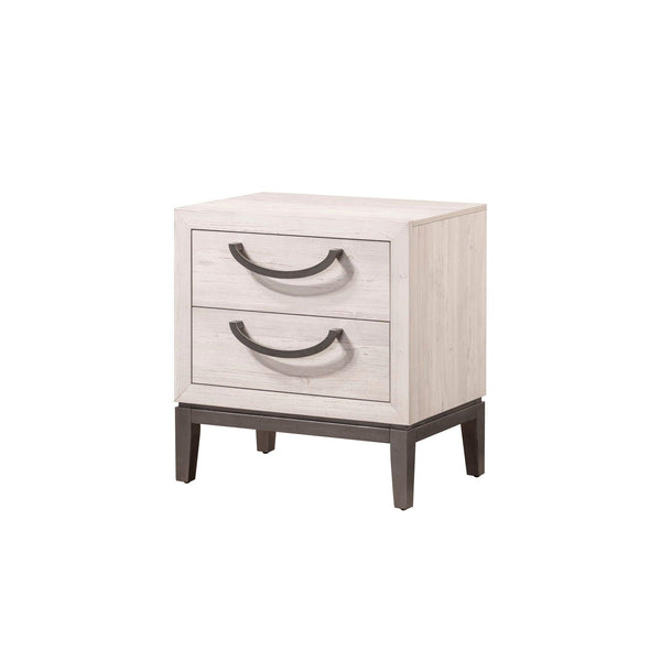 Crown Mark - Veda - Nightstand - Pearl Silver - 5th Avenue Furniture