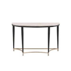 ACME - Ayser - Accent Table - White Washed & Black - 5th Avenue Furniture