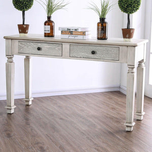 Furniture of America - Joliet - Sofa Table - Antique White - 5th Avenue Furniture