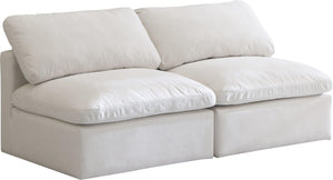 Meridian Furniture - Plush - Modular Armless 2 Seat Sofa - 5th Avenue Furniture