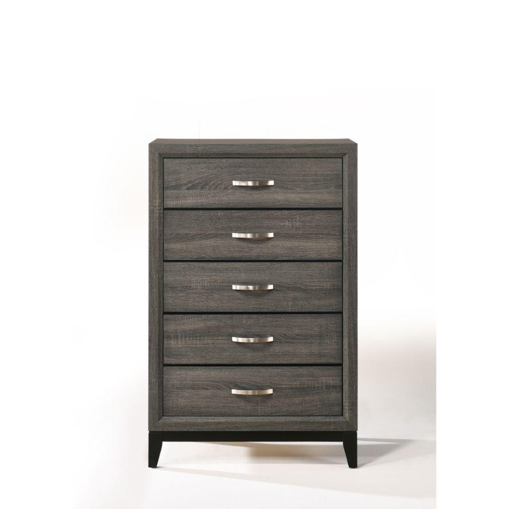 ACME - Valdemar - Chest - Weathered Gray - 5th Avenue Furniture