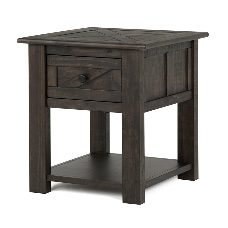 Magnussen Furniture - Garrett - Rectangular End Table - Weathered Charcoal - 5th Avenue Furniture