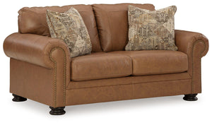 Signature Design by Ashley® - Carianna - Caramel - Loveseat - 5th Avenue Furniture