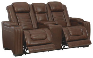 Signature Design by Ashley® - Backtrack - Chocolate - 2 Pc. - Power Reclining Sofa, Loveseat - 5th Avenue Furniture