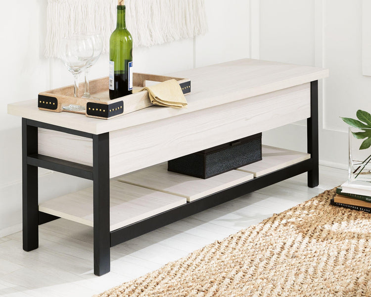 Signature Design by Ashley® - Rhyson - Storage Bench - 5th Avenue Furniture