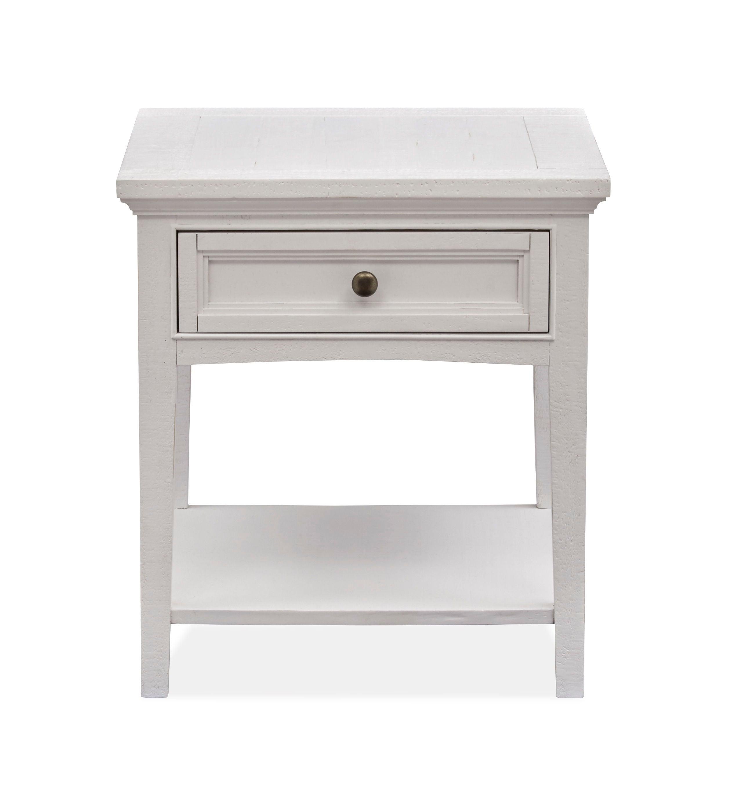 Magnussen Furniture - Heron Cove - Rectangular End Table - Chalk White - 5th Avenue Furniture