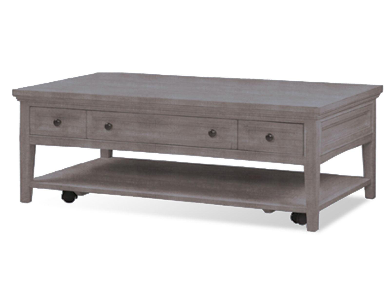 Magnussen Furniture - Paxton Place - Rectangular Cocktail Table With Casters - Dovetail Grey - 5th Avenue Furniture