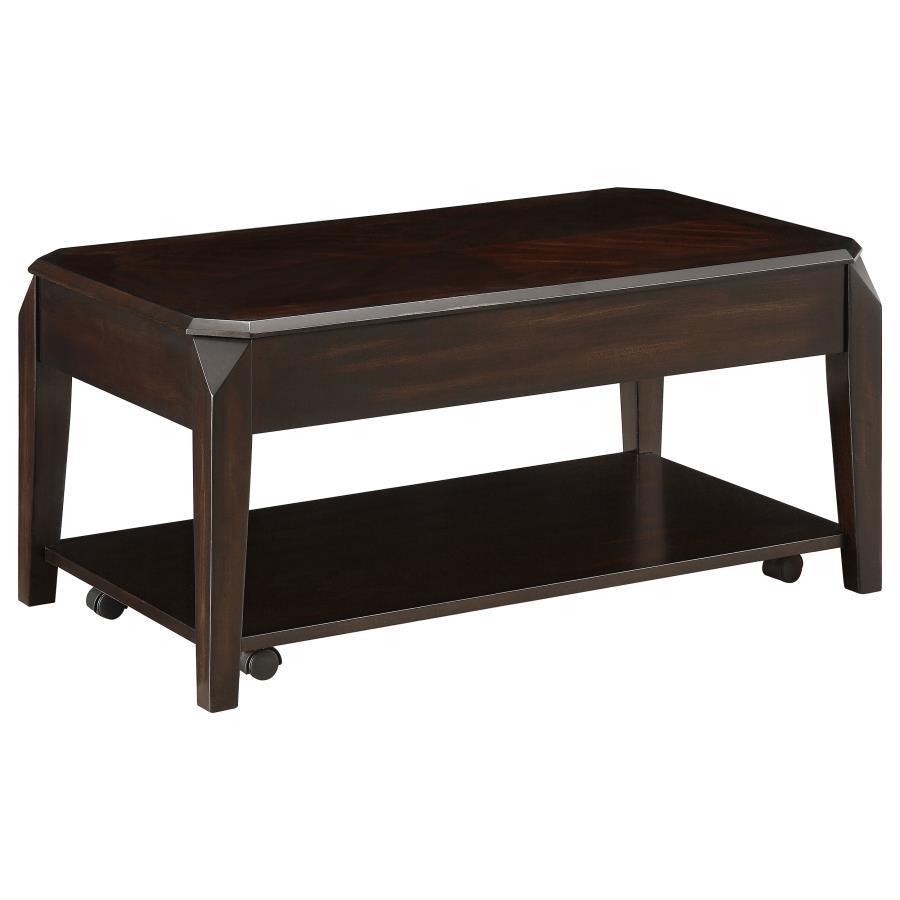 CoasterEssence - Baylor - Lift Top Coffee Table With Hidden Storage - Walnut - 5th Avenue Furniture