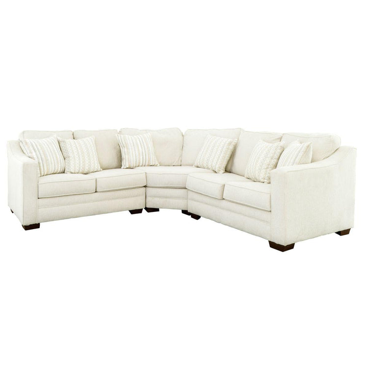 Steve Silver Furniture - Jupiter - 3 Piece Sectional - White - 5th Avenue Furniture