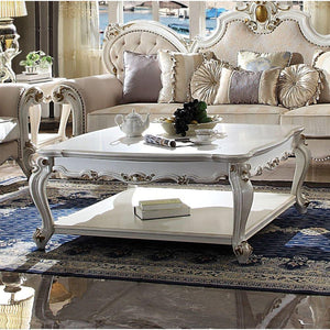 ACME - Picardy - Coffee Table - Antique Pearl - 5th Avenue Furniture