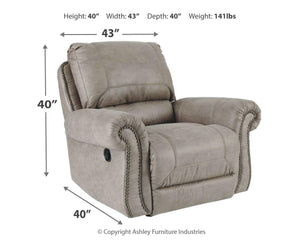 Ashley Furniture - Olsberg - Steel - Rocker Recliner - 5th Avenue Furniture