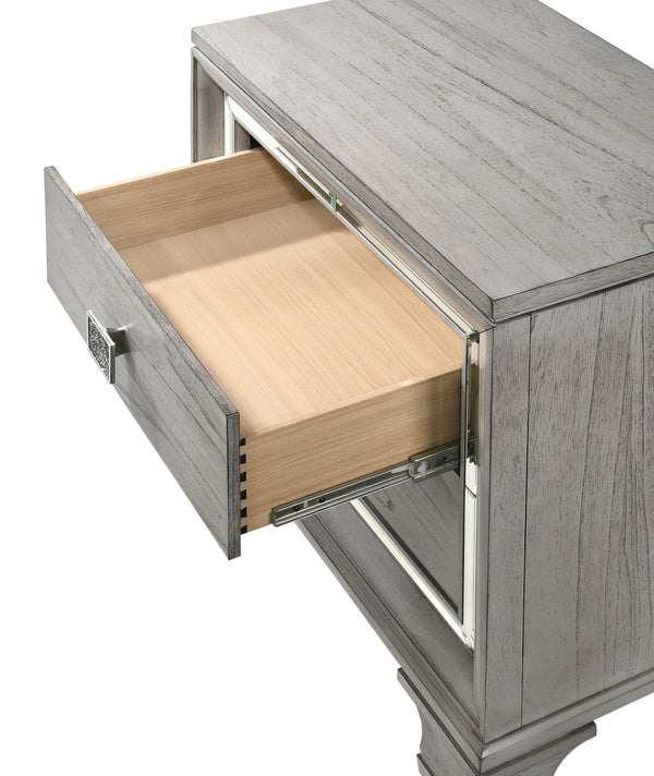 Crown Mark - Vail - Nightstand - Gray - 5th Avenue Furniture