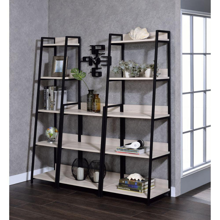 ACME - Wendral - Bookshelf - Natural & Black - 5th Avenue Furniture