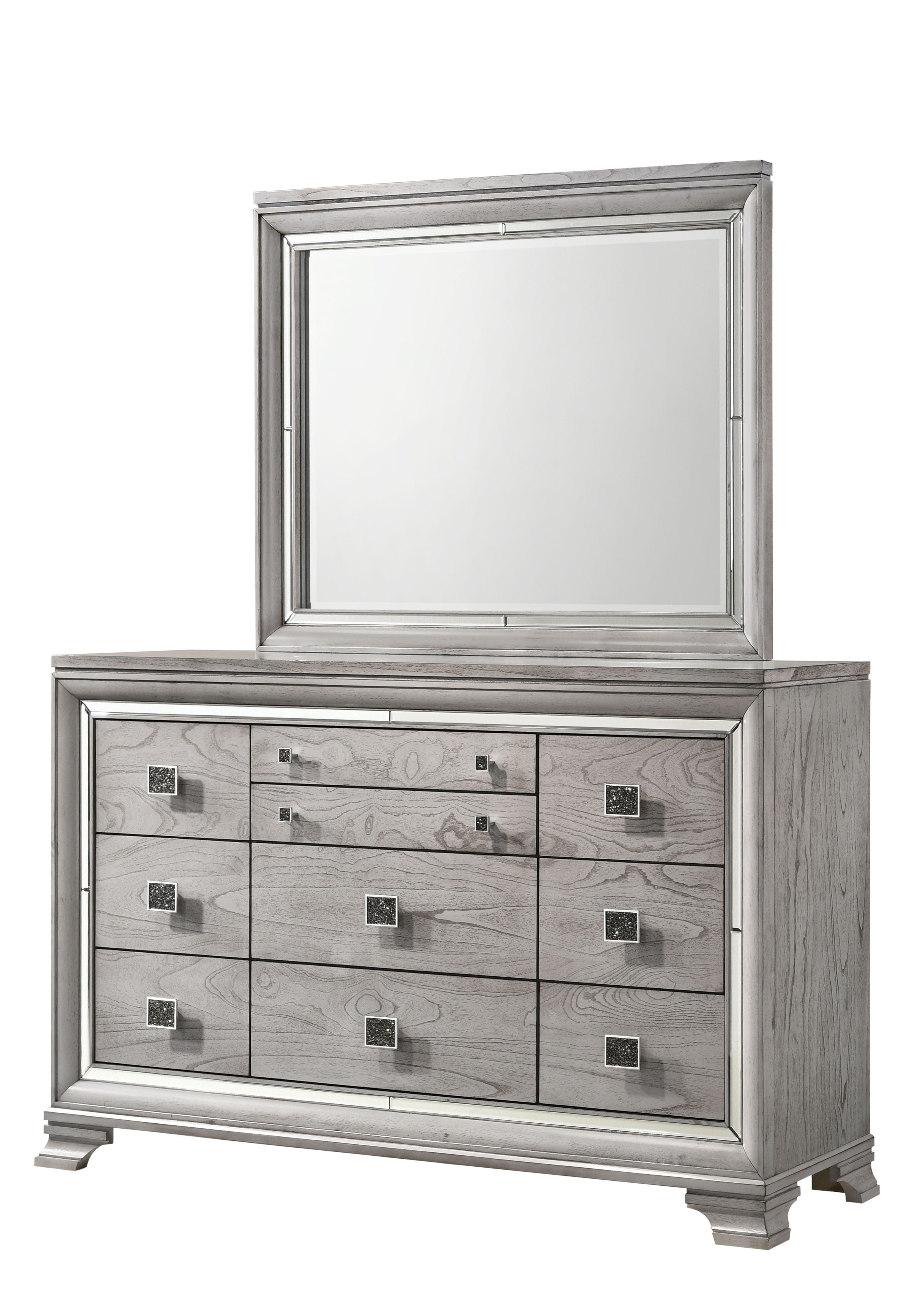 Crown Mark - Vail - Dresser, Mirror - 5th Avenue Furniture