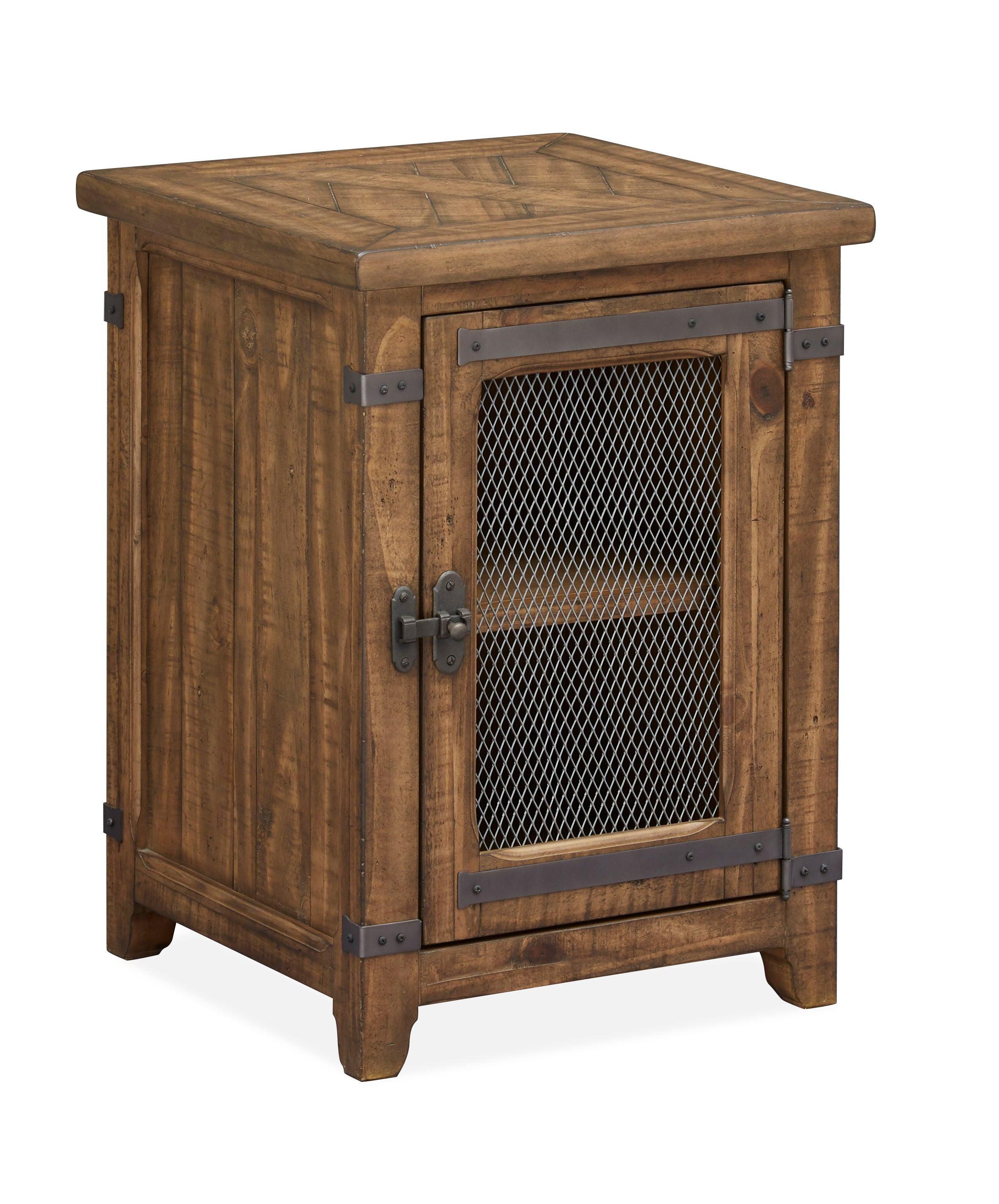 Magnussen Furniture - Chesterfield - Chairside End Table - Farmhouse Timber - 5th Avenue Furniture