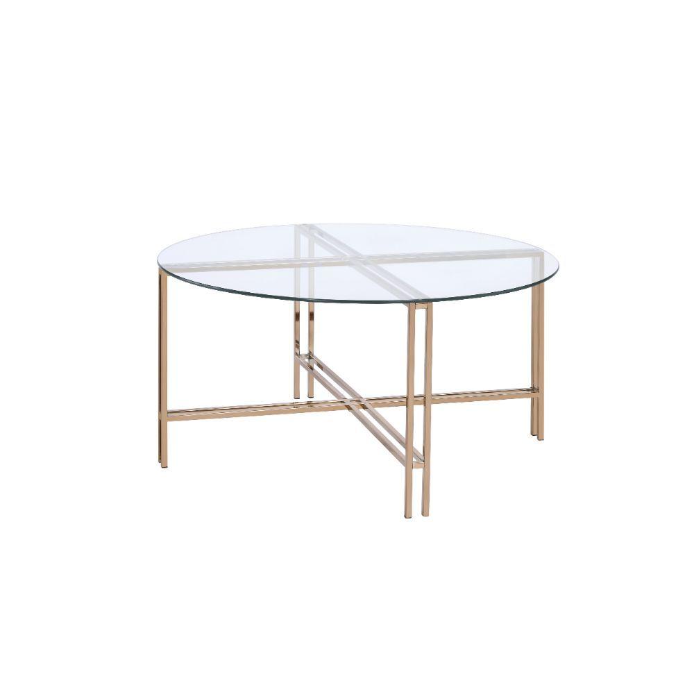 ACME - Veises - Coffee Table - Champagne - 5th Avenue Furniture
