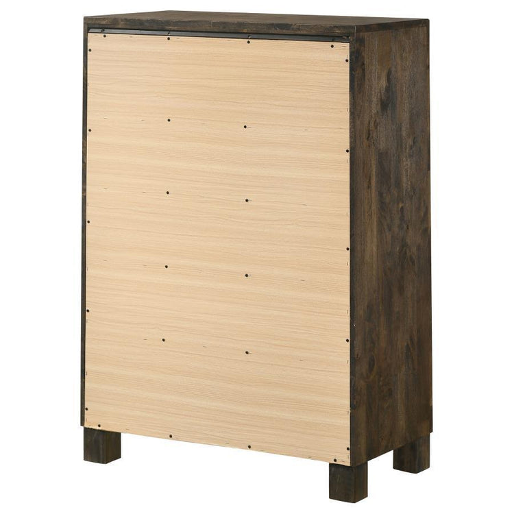 CoasterEveryday - Woodmont - 5-Drawer Chest - Rustic Golden Brown - 5th Avenue Furniture