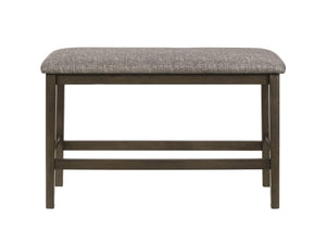 Crown Mark - Ember - Counter Height Bench - Dark Gray - 5th Avenue Furniture