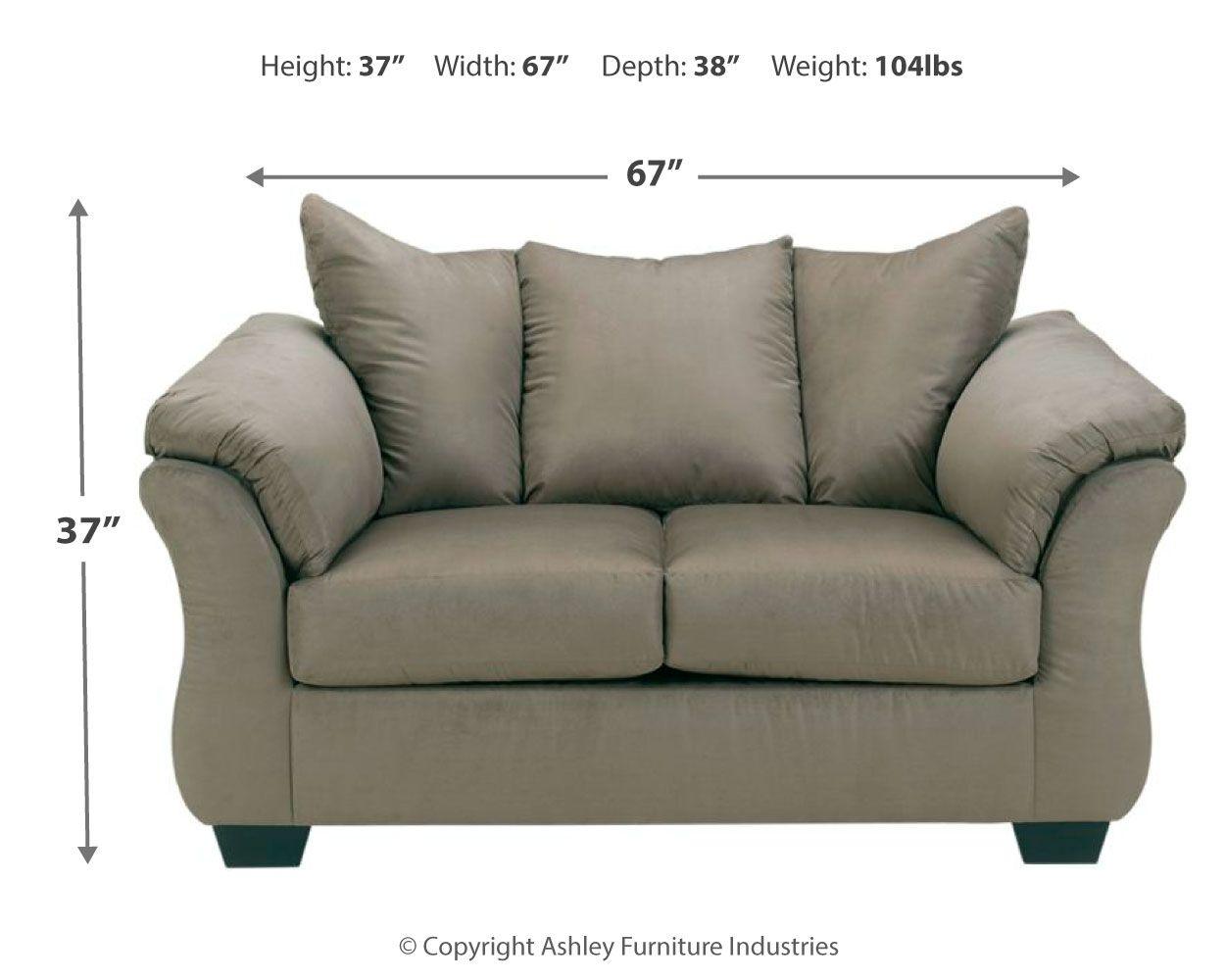 Ashley Furniture - Darcy - Stationary Loveseat - 5th Avenue Furniture