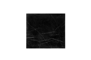 Magnussen Furniture - Kira - Rectangular End Table - Black Marble And Brushed Nickel - 5th Avenue Furniture