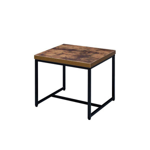 ACME - Bob - End Table - Weathered Oak & Black - 5th Avenue Furniture