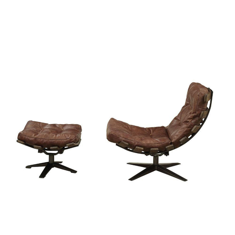 ACME - Gandy - 2Pc Pk Chair & Ottoman - 5th Avenue Furniture