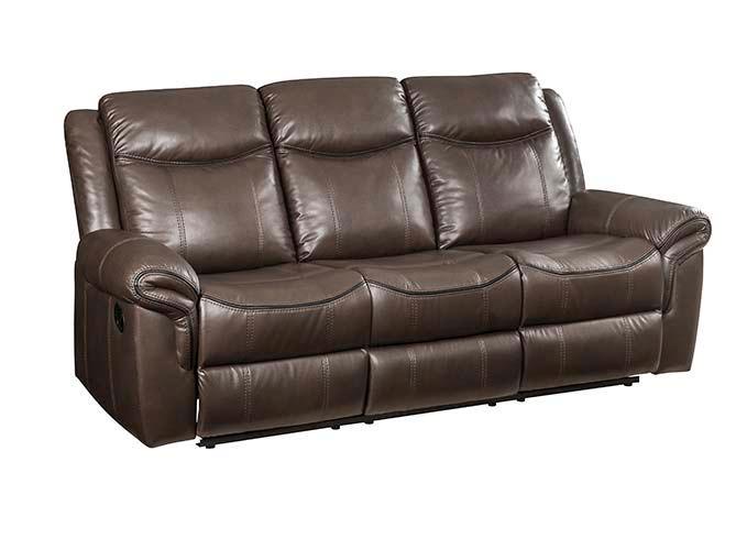 ACME - Lydia - Sofa - Brown Leather Aire - 5th Avenue Furniture