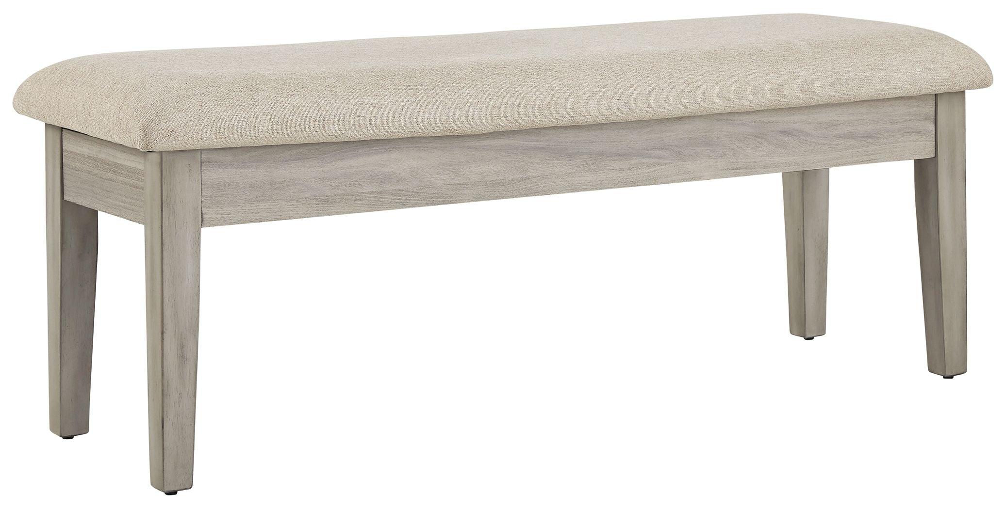 Signature Design by Ashley® - Parellen - Beige / Gray - Upholstered Storage Bench - 5th Avenue Furniture