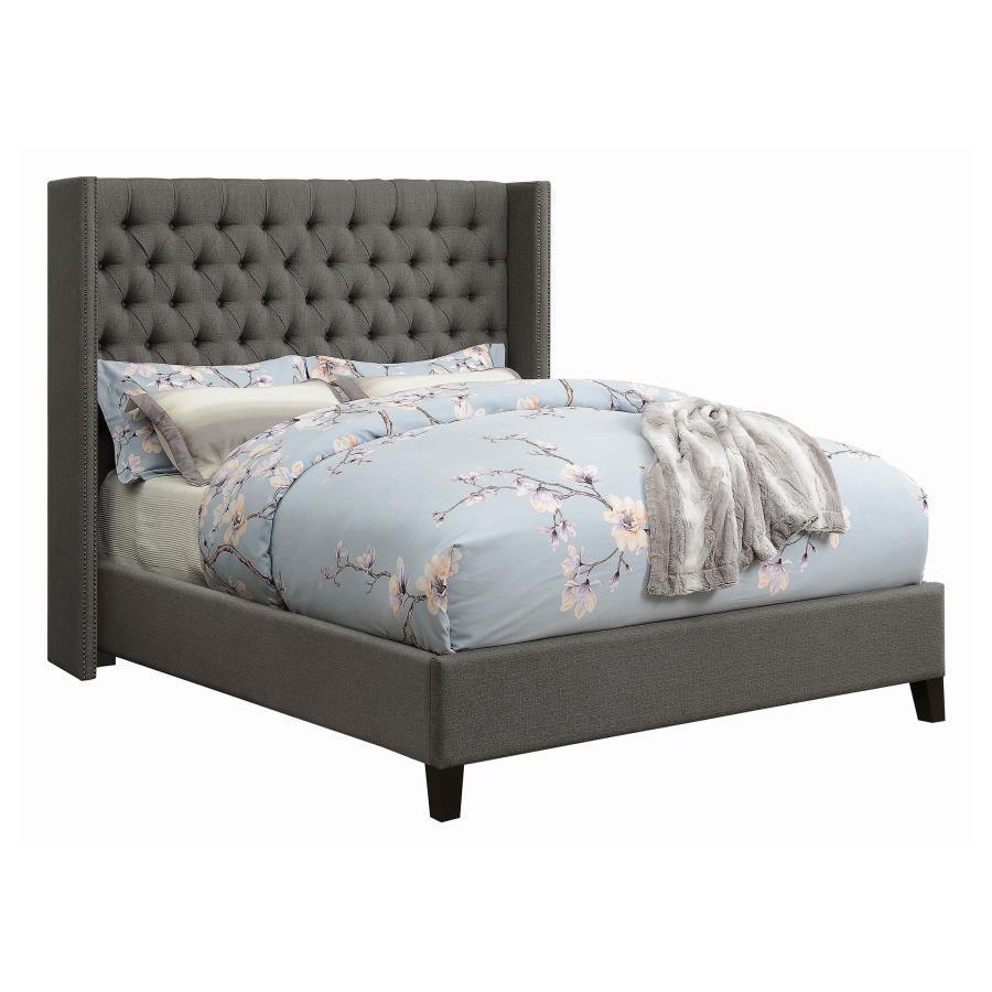 CoasterEssence - Bancroft - Demi-wing Upholstered Bed - 5th Avenue Furniture