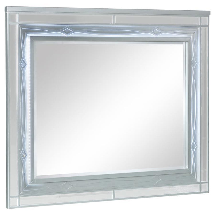 CoasterEssence - Gunnison - Dresser Mirror With Led Lighting - Silver Metallic - 5th Avenue Furniture