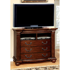 Furniture of America - Grandom - Media Chest - Cherry - 5th Avenue Furniture