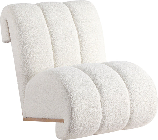 Meridian Furniture - Swoon - Accent Chair - Cream - Fabric - 5th Avenue Furniture