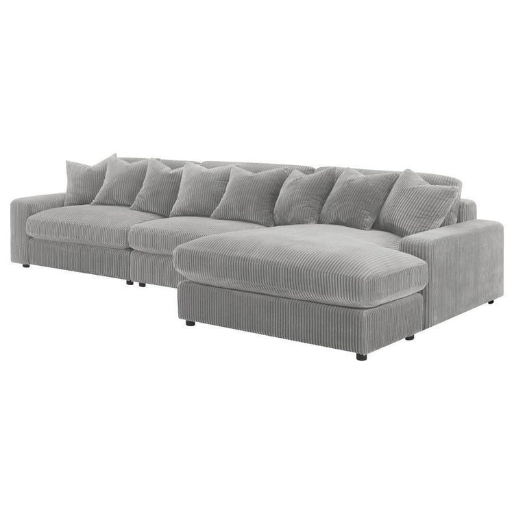 Coaster Fine Furniture - Blaine - 105" Upholstered Reversible Sectional - 5th Avenue Furniture